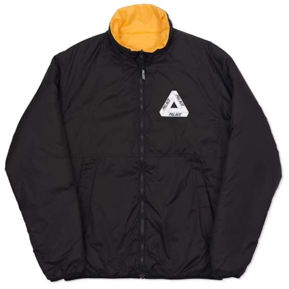 PALACE Other - Palace Skateboards Thinsulate Reversible Jacket Black Yellow Zip Up